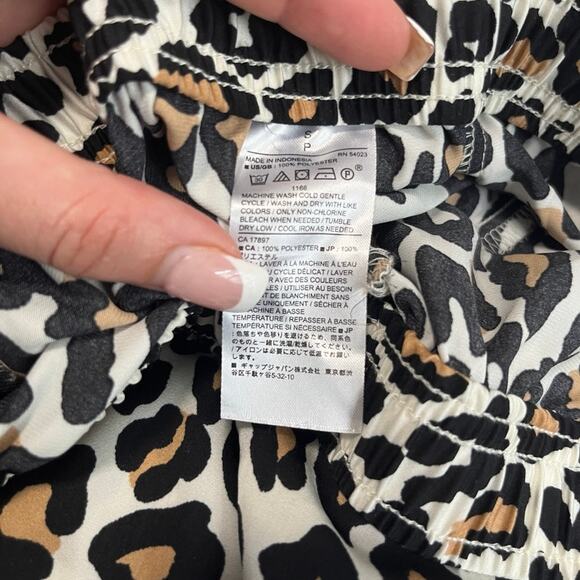 Banana Republic Silky Animal Print Pajama Pants Size Small - Picture 3 of 7